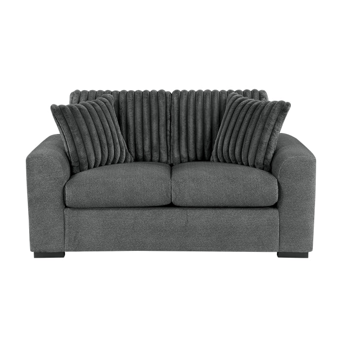 Athena Love Seat (9720DGY-2)