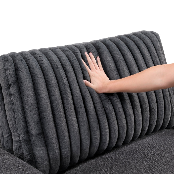 Athena Love Seat (9720DGY-2)