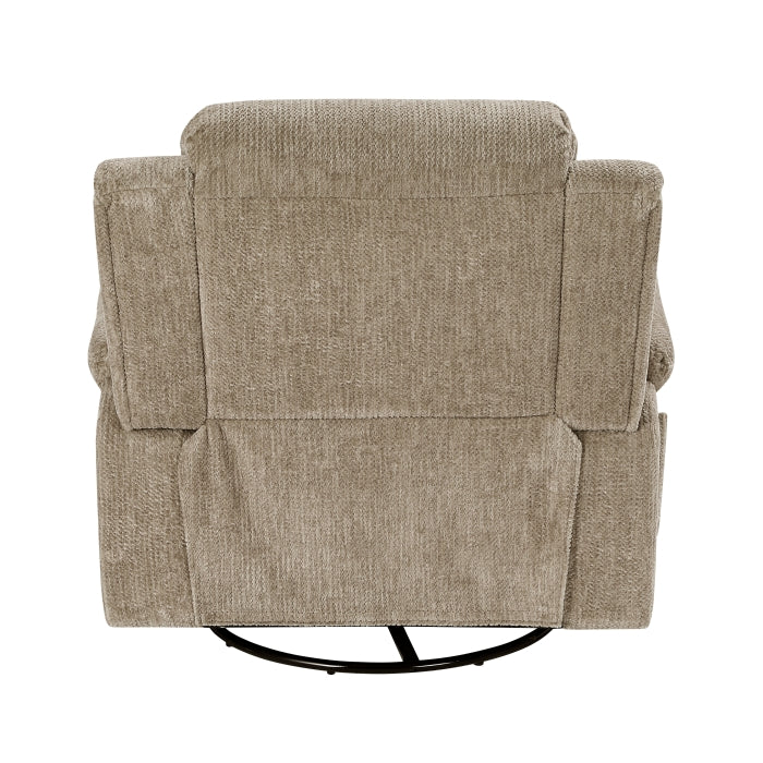 Oxford Swivel Glider Reclining Chair (9725BRW-1SW)