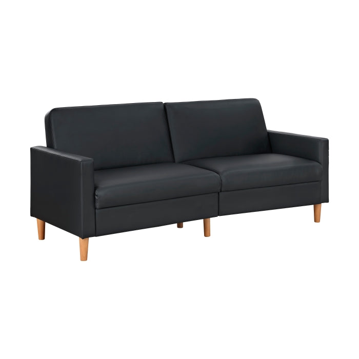 Carlton Convertible Sofa Bed (9730BLK-3CL)