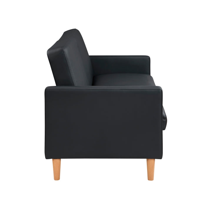 Carlton Convertible Sofa Bed (9730BLK-3CL)