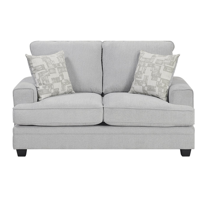 Sarah Love Seat - Stone Gray