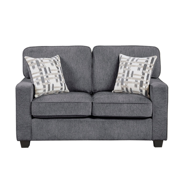 Frances Love Seat (9748DGY-2)
