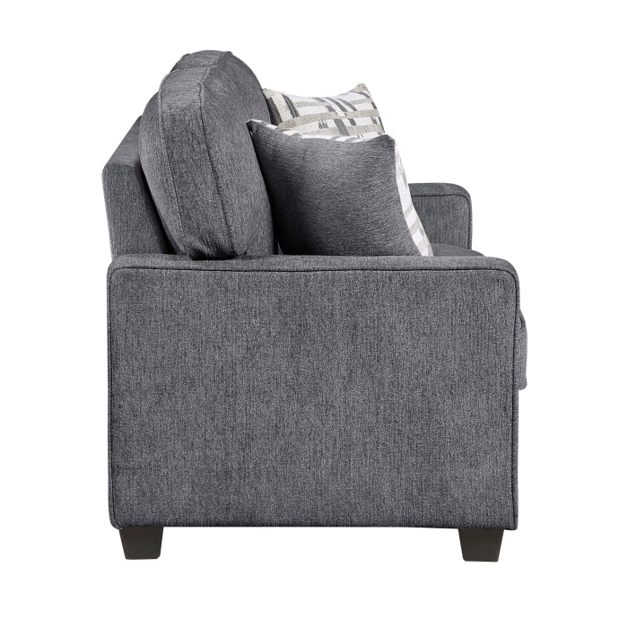 Frances Love Seat (9748DGY-2)