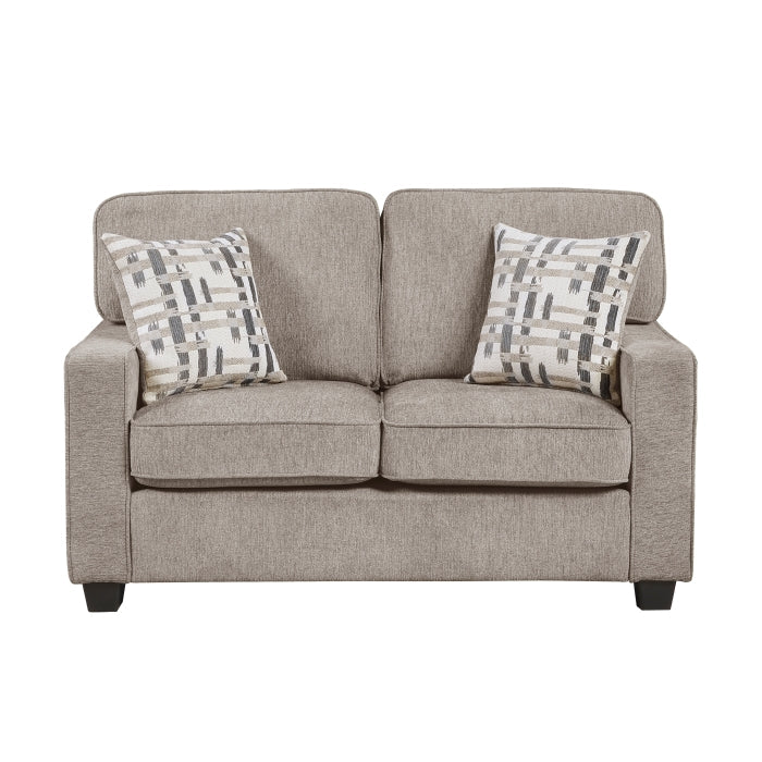 Frances Love Seat - Taupe