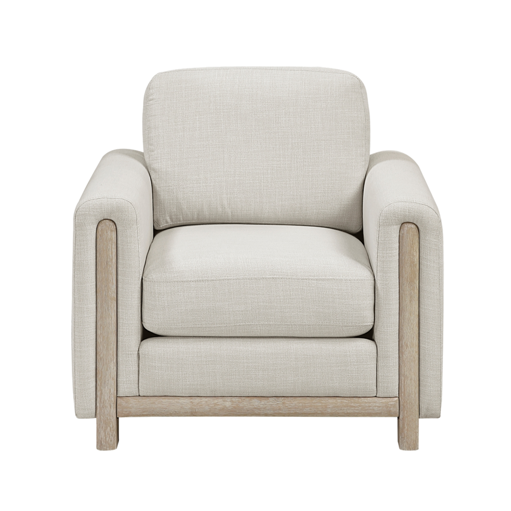 Echo Textured Fabric Chair front view