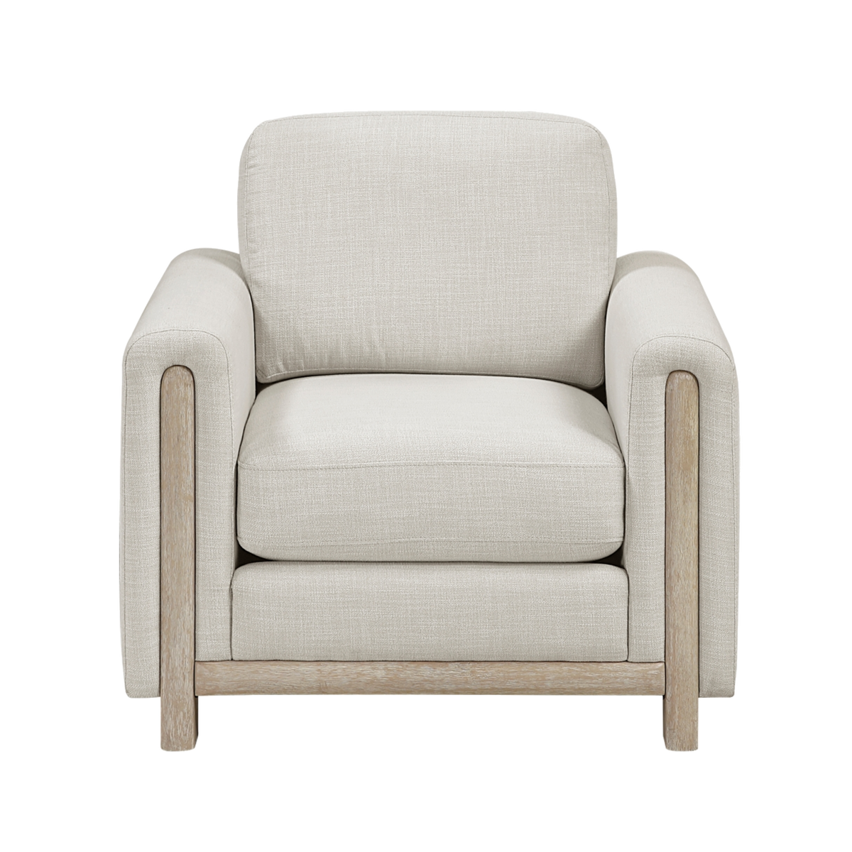 Echo Textured Fabric Chair front view
