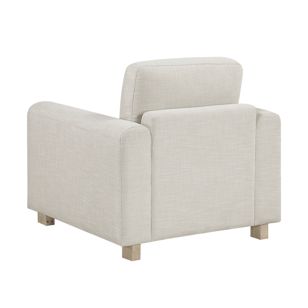Echo Textured Fabric Chair rear side view