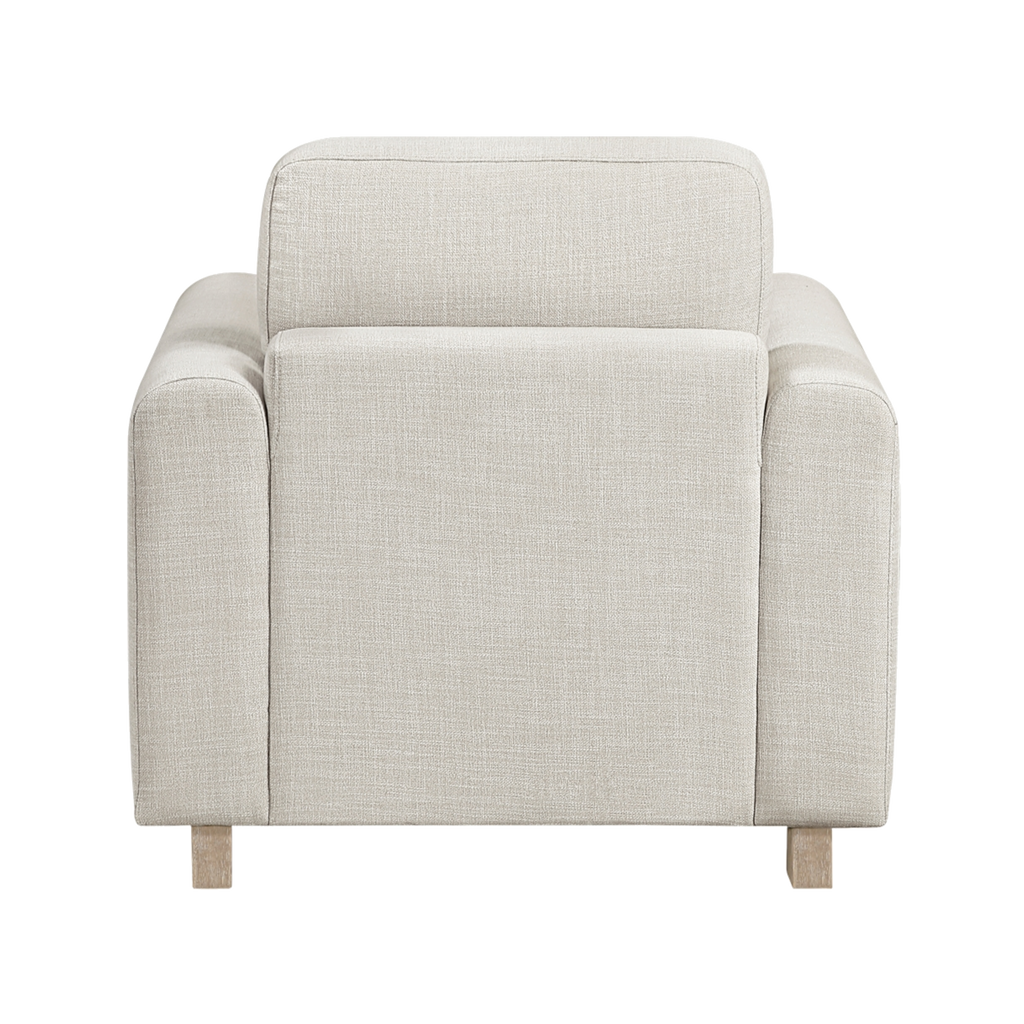 Echo Textured Fabric Chair full back view