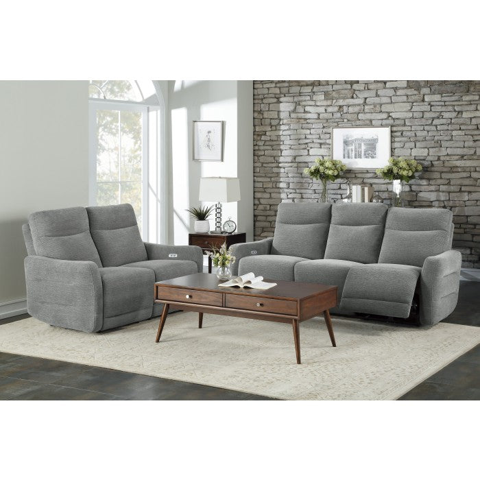 Edition Power Double Lay Flat Reclining Sofa with Power Headrests and USB Ports