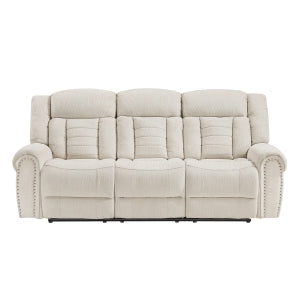 Double Reclining Sofa - Nutmeg - front product view