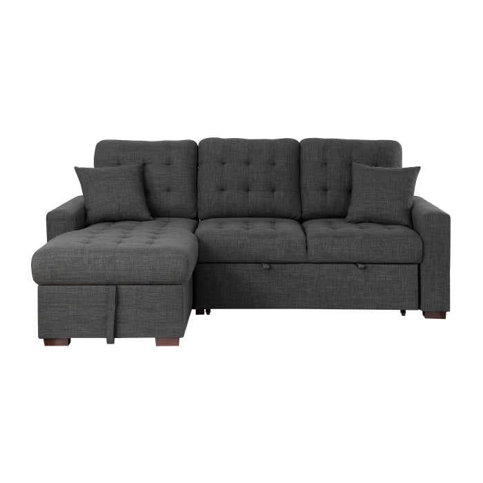 McCafferty 2-Piece Sectional with Pull-out Bed and Left Chaise with Hidden Storage (9916DG*2LCRL)