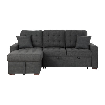 McCafferty 2-Piece Sectional with Pull-out Bed and Left Chaise with Hidden Storage (9916DG*2LCRL)