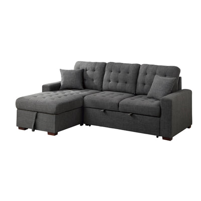 McCafferty 2-Piece Sectional with Pull-out Bed and Left Chaise with Hidden Storage (9916DG*2LCRL)