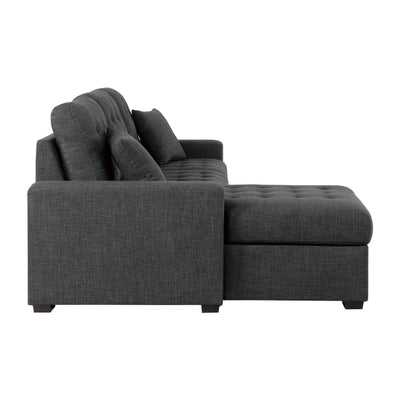 McCafferty 2-Piece Sectional with Pull-out Bed and Left Chaise with Hidden Storage (9916DG*2LCRL)