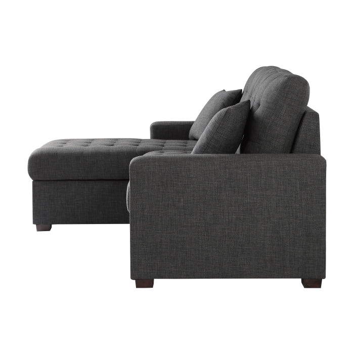 McCafferty 2-Piece Sectional with Pull-out Bed and Left Chaise with Hidden Storage (9916DG*2LCRL)