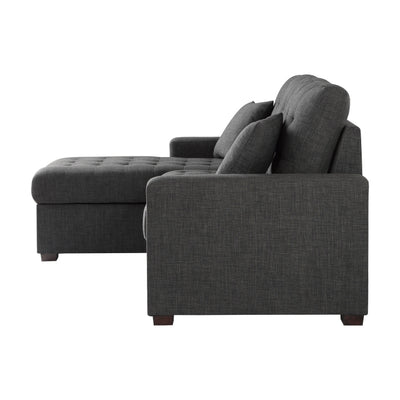 McCafferty 2-Piece Sectional with Pull-out Bed and Left Chaise with Hidden Storage (9916DG*2LCRL)