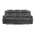 Madrona Hill Double Reclining Sofa (9989GY-3)