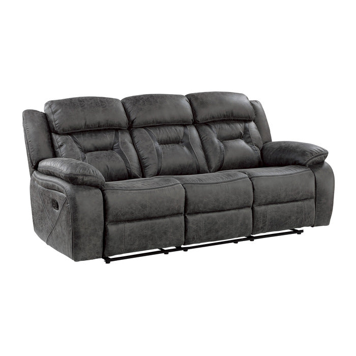 Madrona Hill Double Reclining Sofa (9989GY-3)