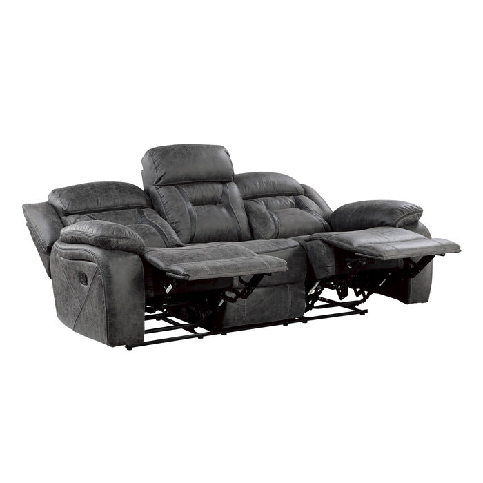 Madrona Hill Double Reclining Sofa (9989GY-3)