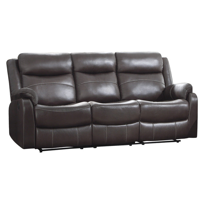 Yerba Double Lay Flat Reclining Sofa with Center Drop-Down Cup Holders