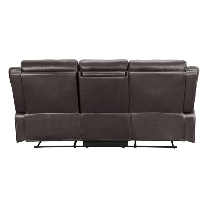 Yerba Double Lay Flat Reclining Sofa with Center Drop-Down Cup Holders