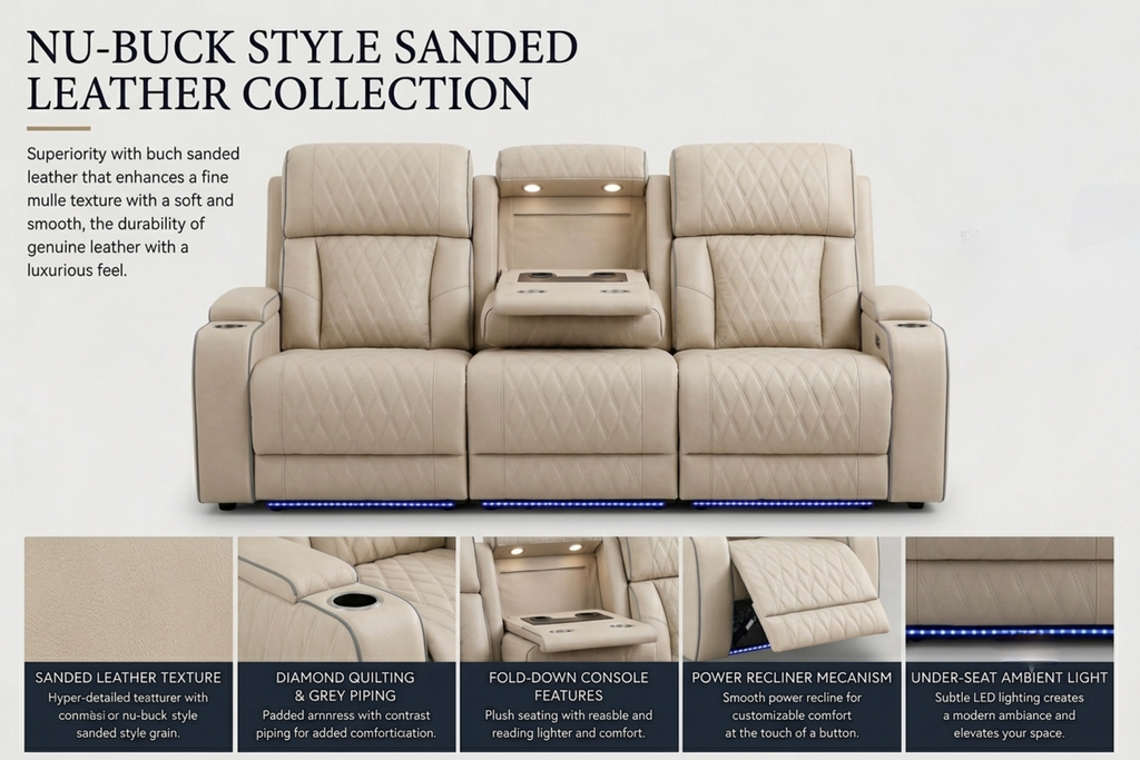 Power  Recliner Sofa ,Loveseat