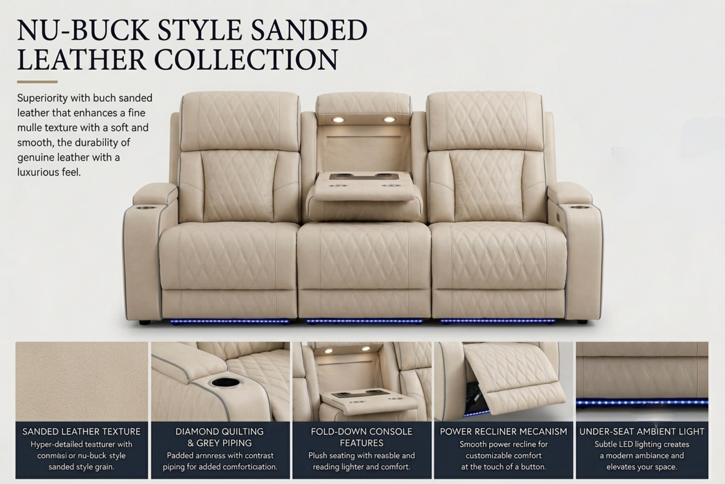 Power  Recliner Sofa ,Loveseat
