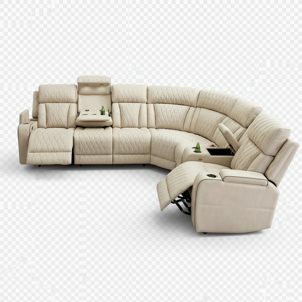 Matina  Ivoy Power Reclining Sectional sofa &TopC Charge