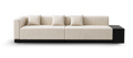 Modem Wabi-Sabi double loveseat and Storage