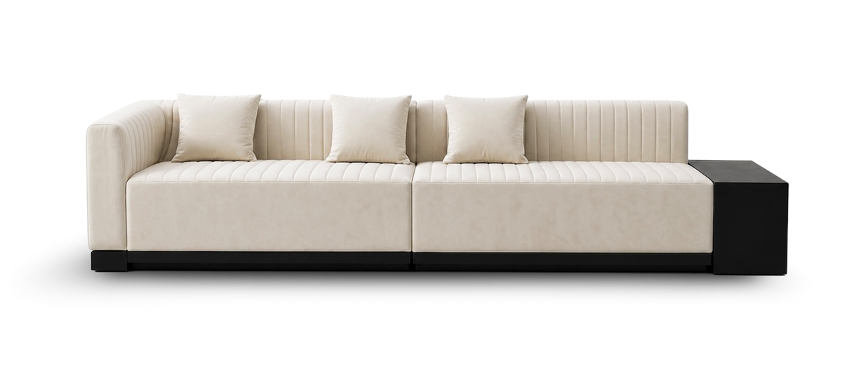 Modem Wabi-Sabi double loveseat and Storage