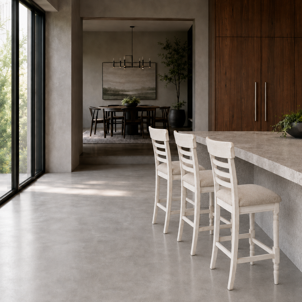 Alburgh Counter Height Chair arranged in a modern interior