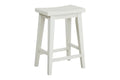 Americana saddle counter height stool in cotton - front