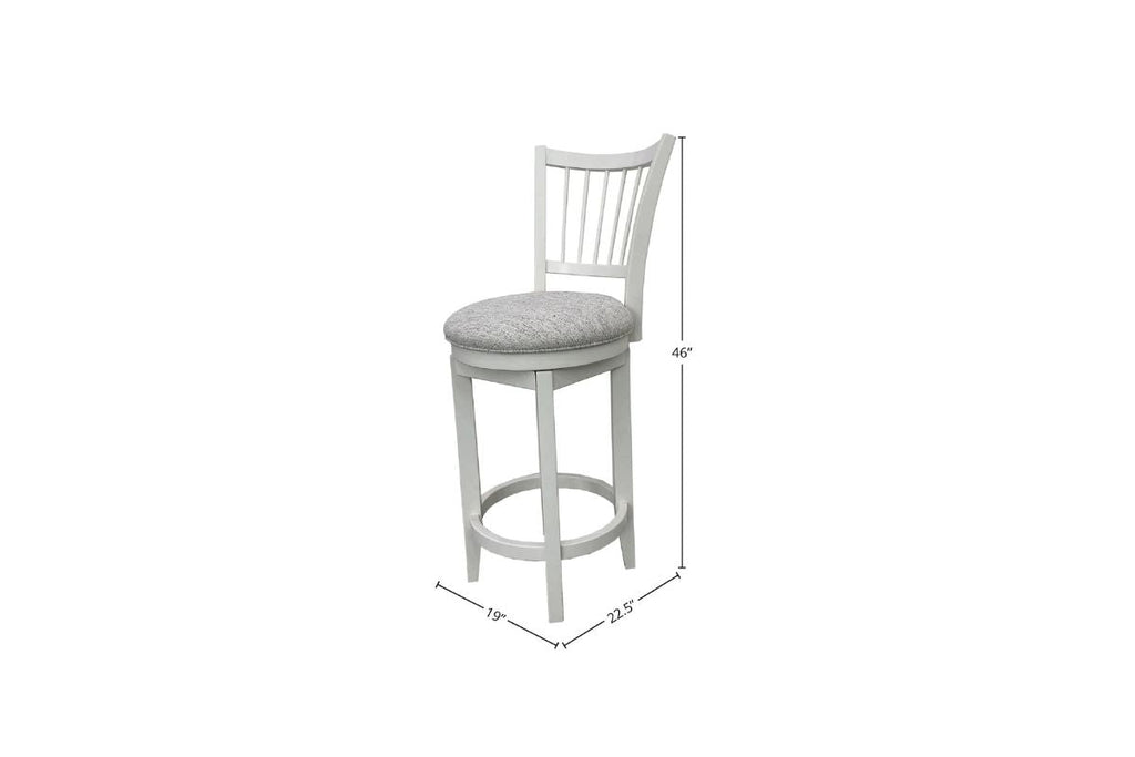 Americana spindle back swivel bar stool in cotton - detail