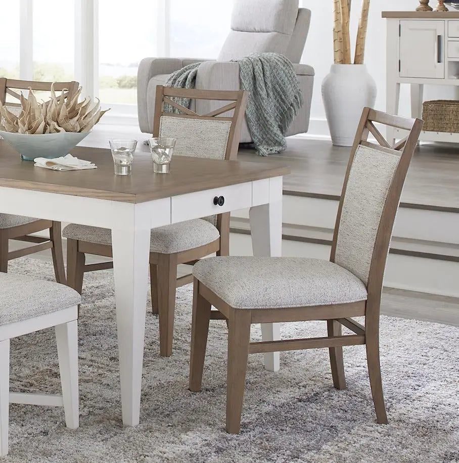 Americana cotton upholstered chairs lifestyle view