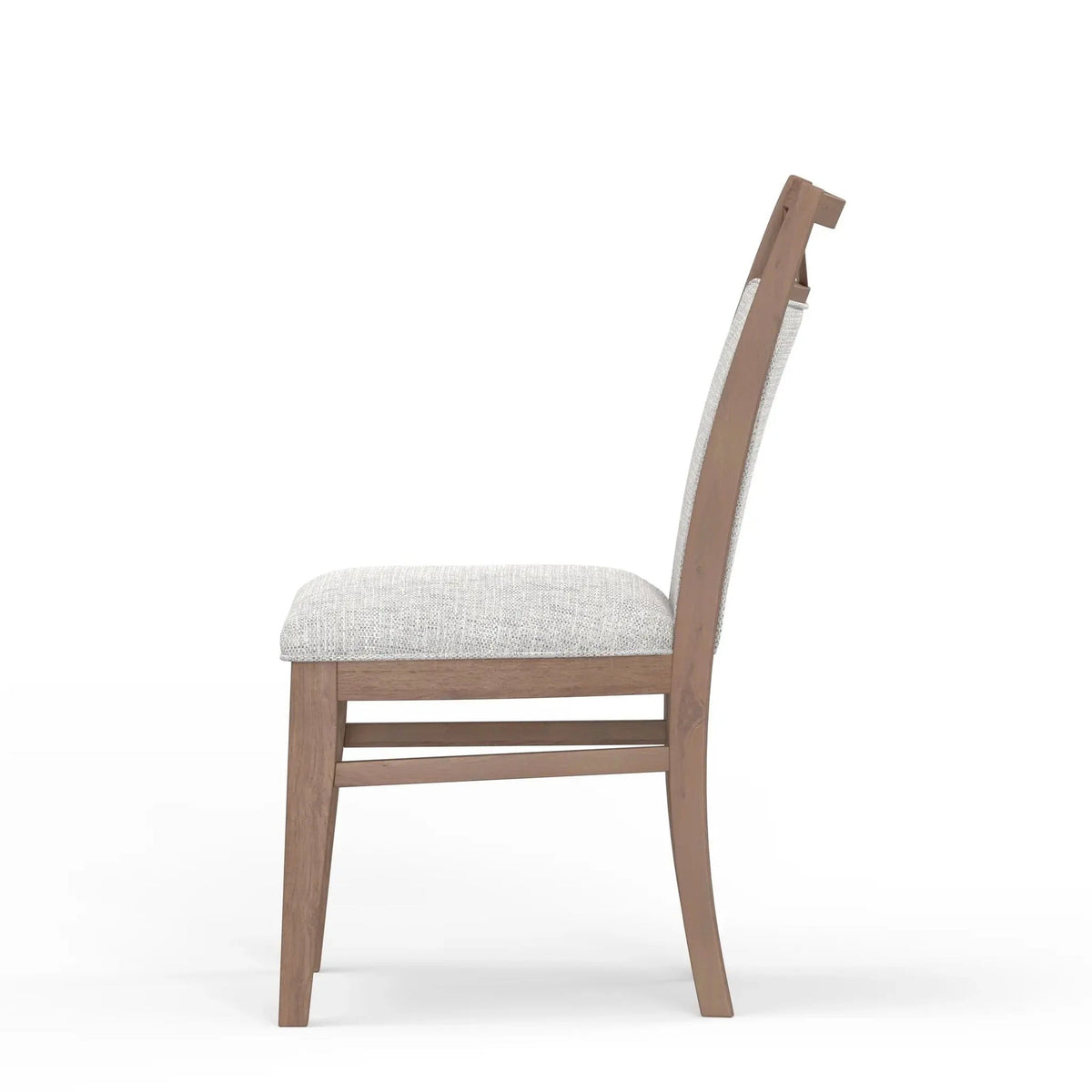 Americana cotton upholstered dining chair - side view