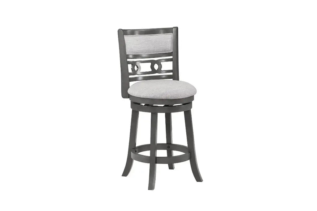 Gia Counter Height Swivel Stool - Gray