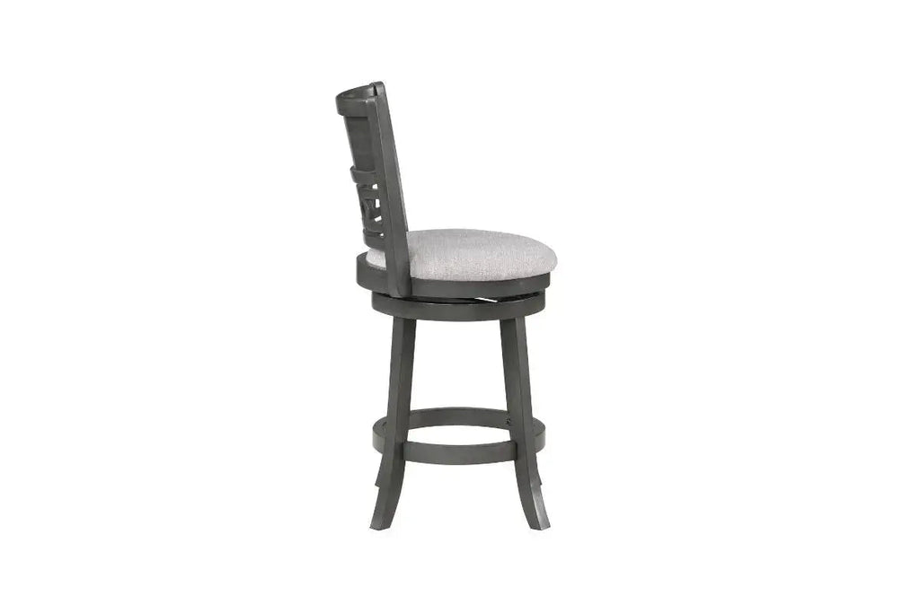 Gia Counter Height Swivel Stool - Gray side