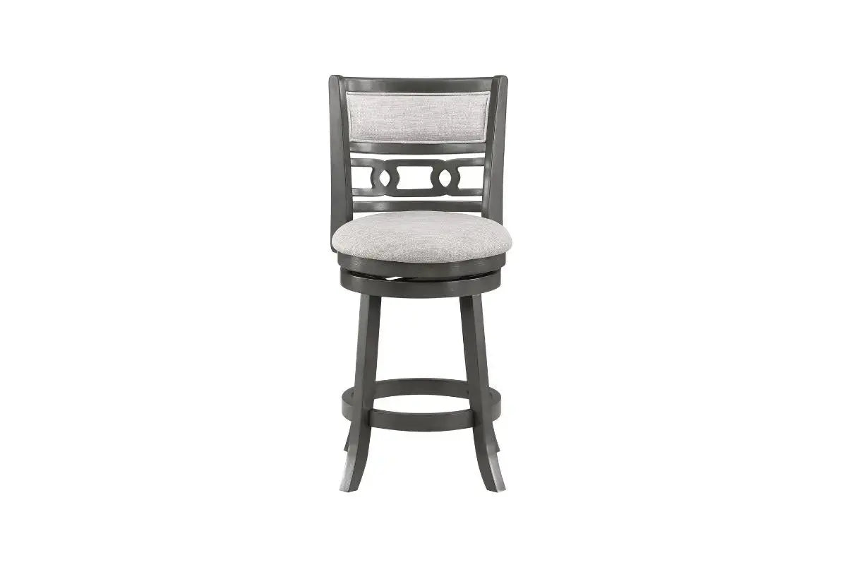 Gia Counter Height Swivel Stool in Gray 2