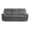 Clifton Double Reclining Sofa with Center Drop-Down Cup Holders (9301GRY-3)