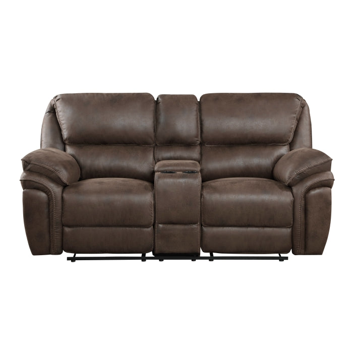 Proctor Reclining Loveseat — Brown Manual