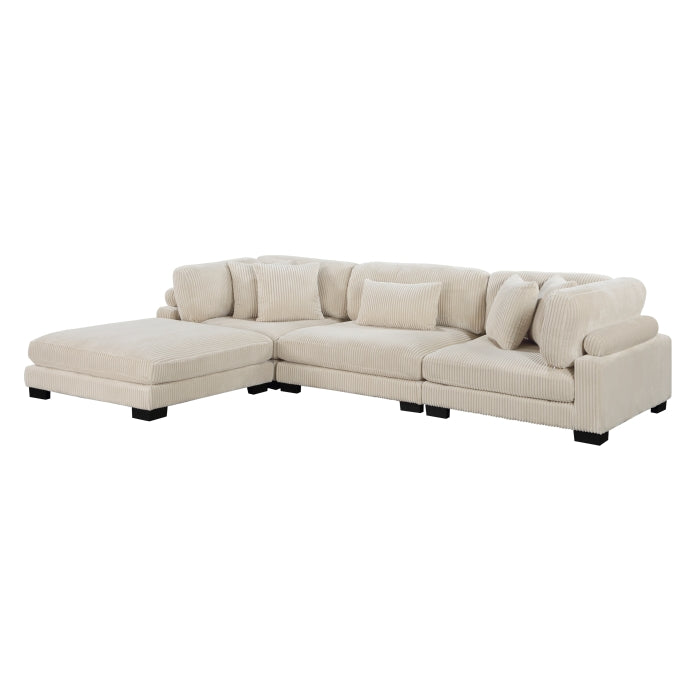 Traverse 4-Piece Modular Sectional with Ottoman (8555BE*4OT)