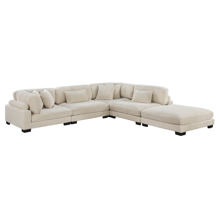 Traverse 5-Piece Modular Sectional with Ottoman (8555BE*5OT)
