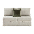 Isla Convertible Armless 2-Seater with Pull-out Bed and Click Motion Back (8548-2ACL)
