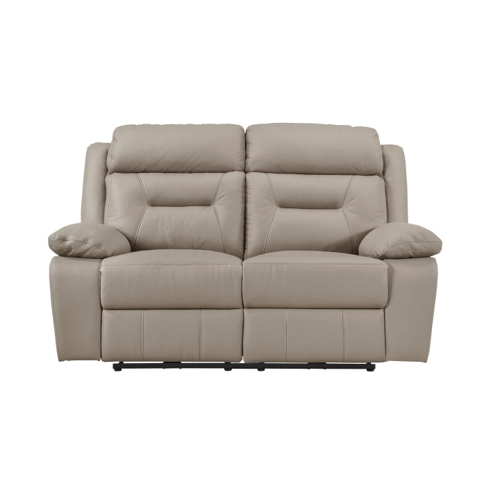 Laconia Latte Power Reclining Loveseat — Laconia Power Double Reclining Love Seat (9629LTE-2PW)