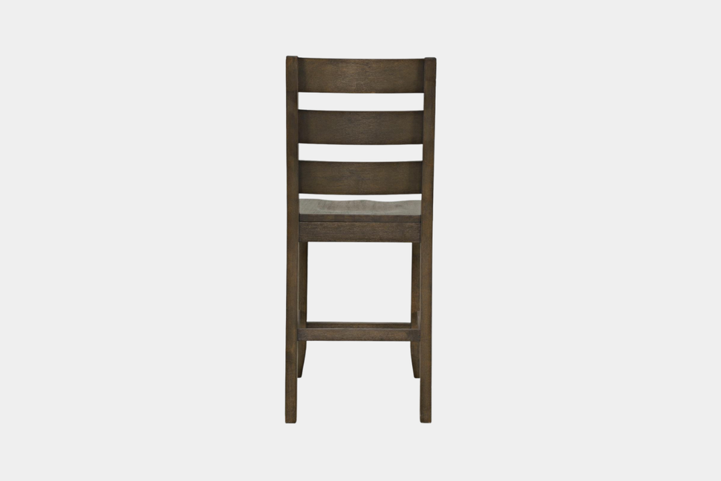 Sienna Counter Height Ladder Back Stool in Cortado - back view
