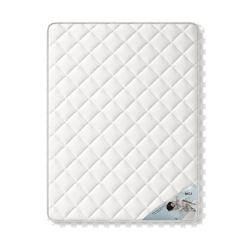 MCI W802 White Firm Mattress overhead top view