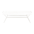 Warren Bench — Beige textured fabric, front view